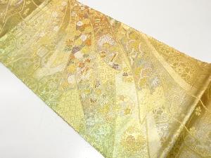 熨斗に宝尽くし・松竹梅模様織り出し　袋帯